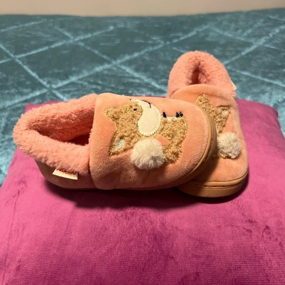 MARIO pink  baby girl slippers /size 16-17